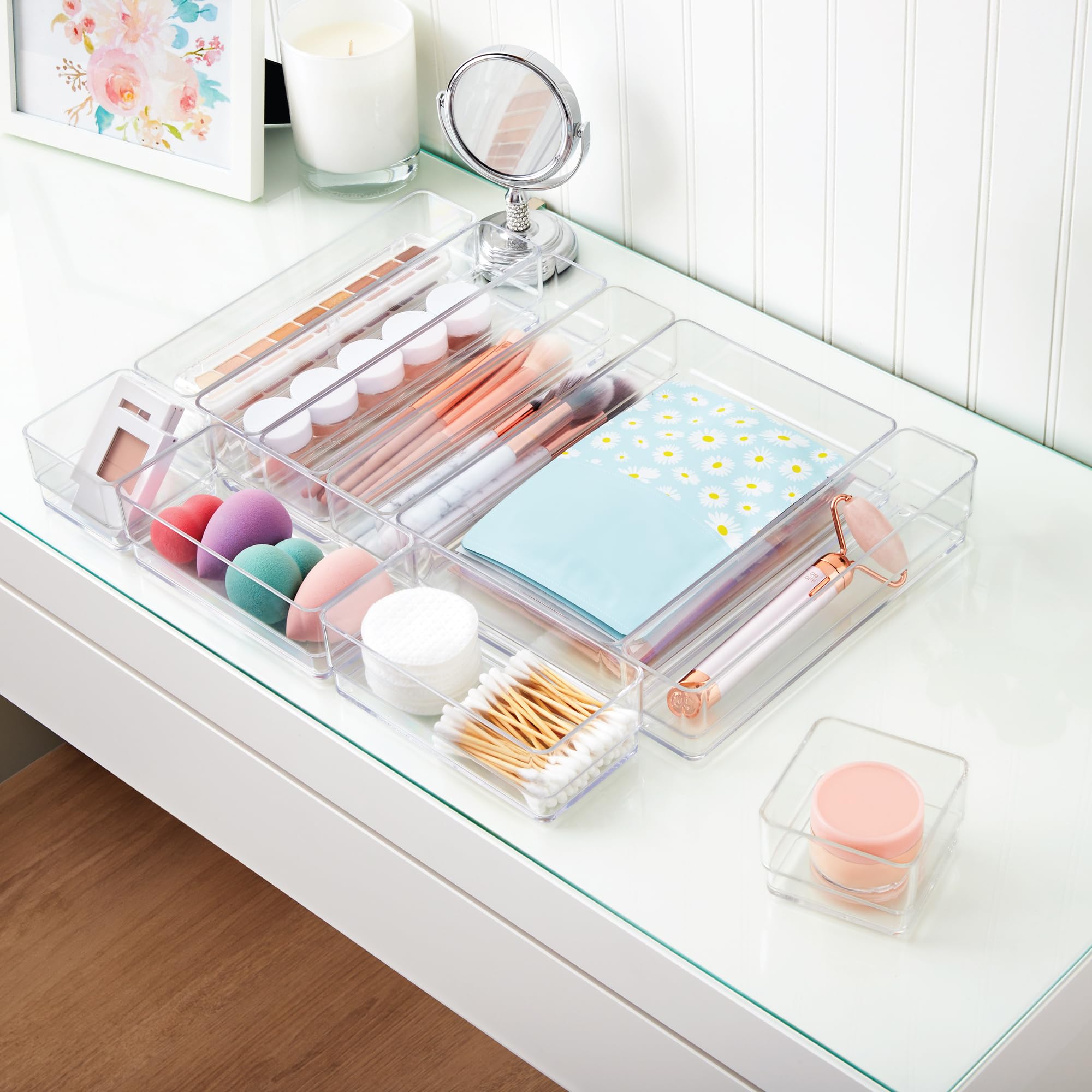 STORi SimpleSort deep drawer bin stackable fits both shallow and deep drawers