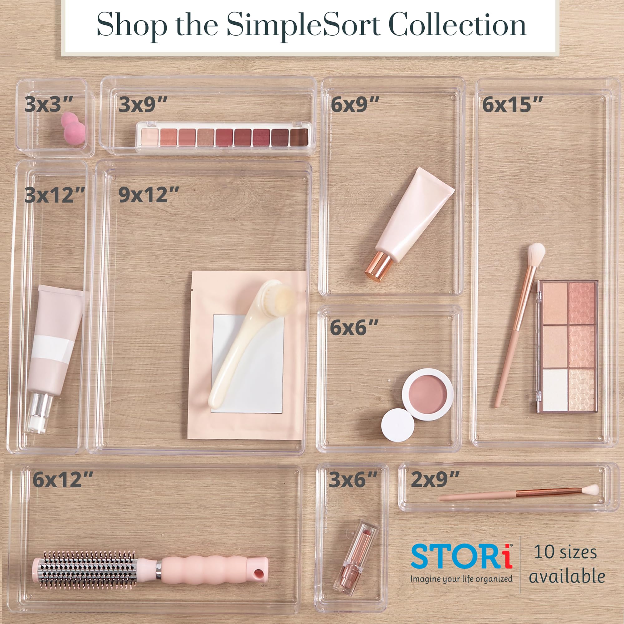 STORi SimpleSort customizable layout adapts to drawer space