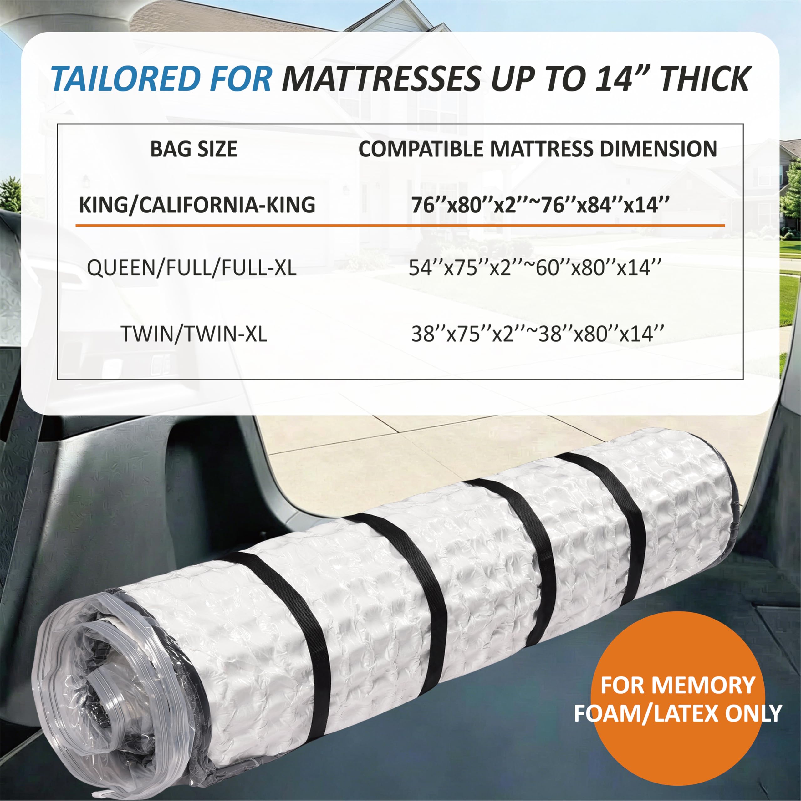 Storage Logic double-zip stay-on clip ensures secure air-out during compression.
