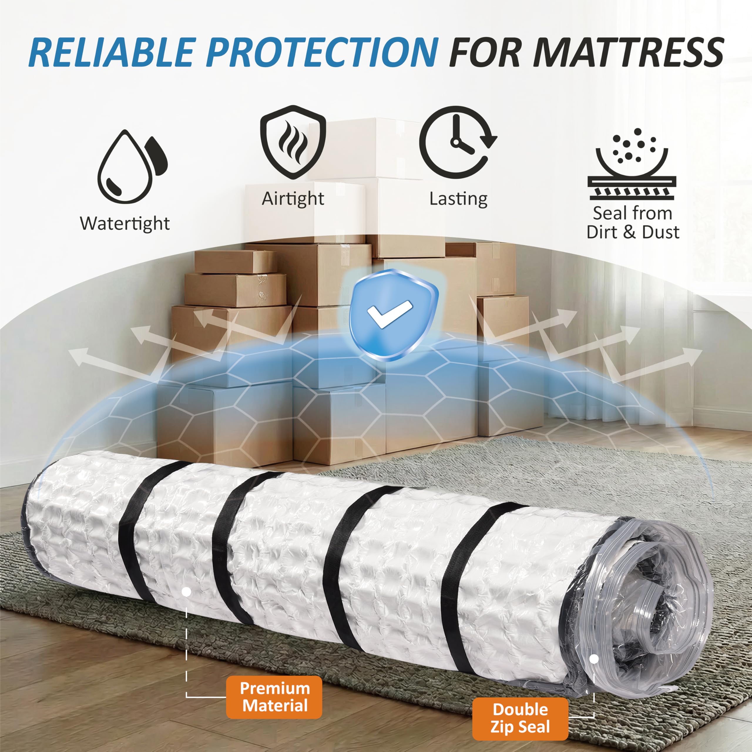 Storage Logic PA+PE leakproof material protects against dust and punctures