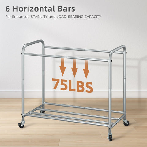 STORAGE MANIAC 3-Section Laundry Sorter removable bags make carrying to washer easy.