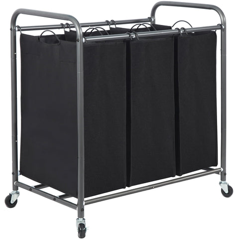 STORAGE MANIAC 3-Section Laundry Sorter frame demonstrates sturdy construction for daily use.