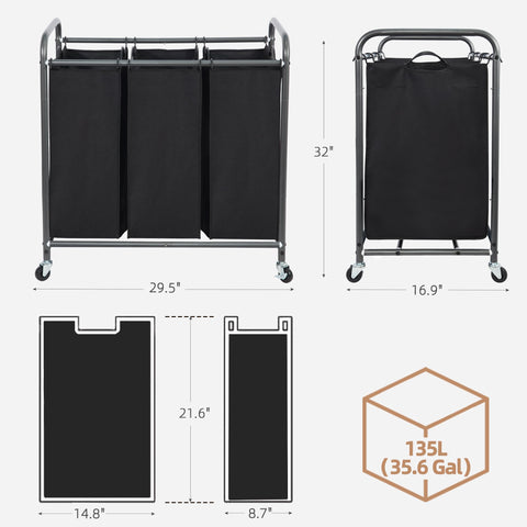 STORAGE MANIAC waterproof lining shown for quick cleanup and spill protection.
