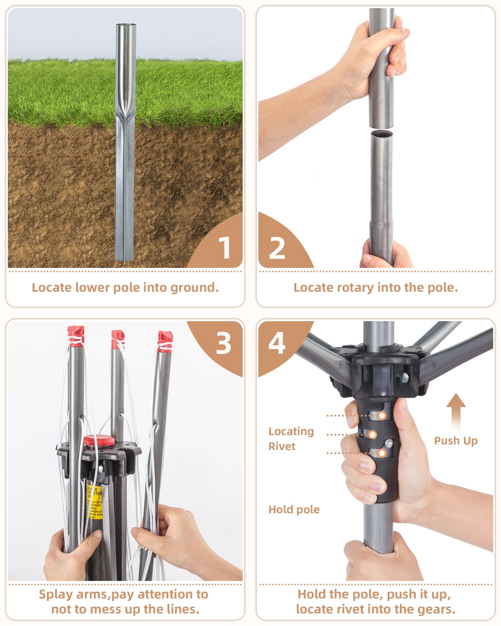 Storage Maniac adjustable-height pole enables comfortable loading and unloading.