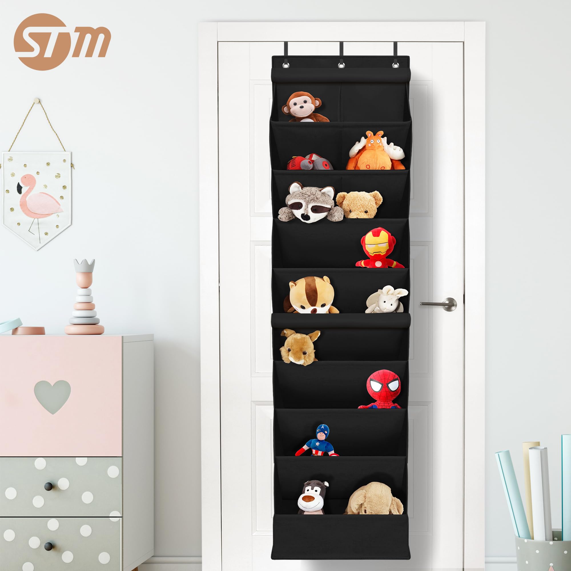 Storage Maniac camper van door organizer maximizes limited space on the back door.