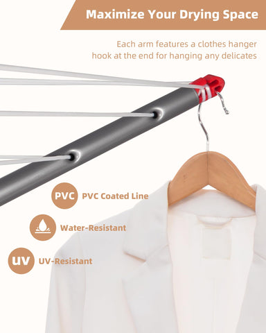 Storage Maniac included clothes pegs secure delicates on the lines.