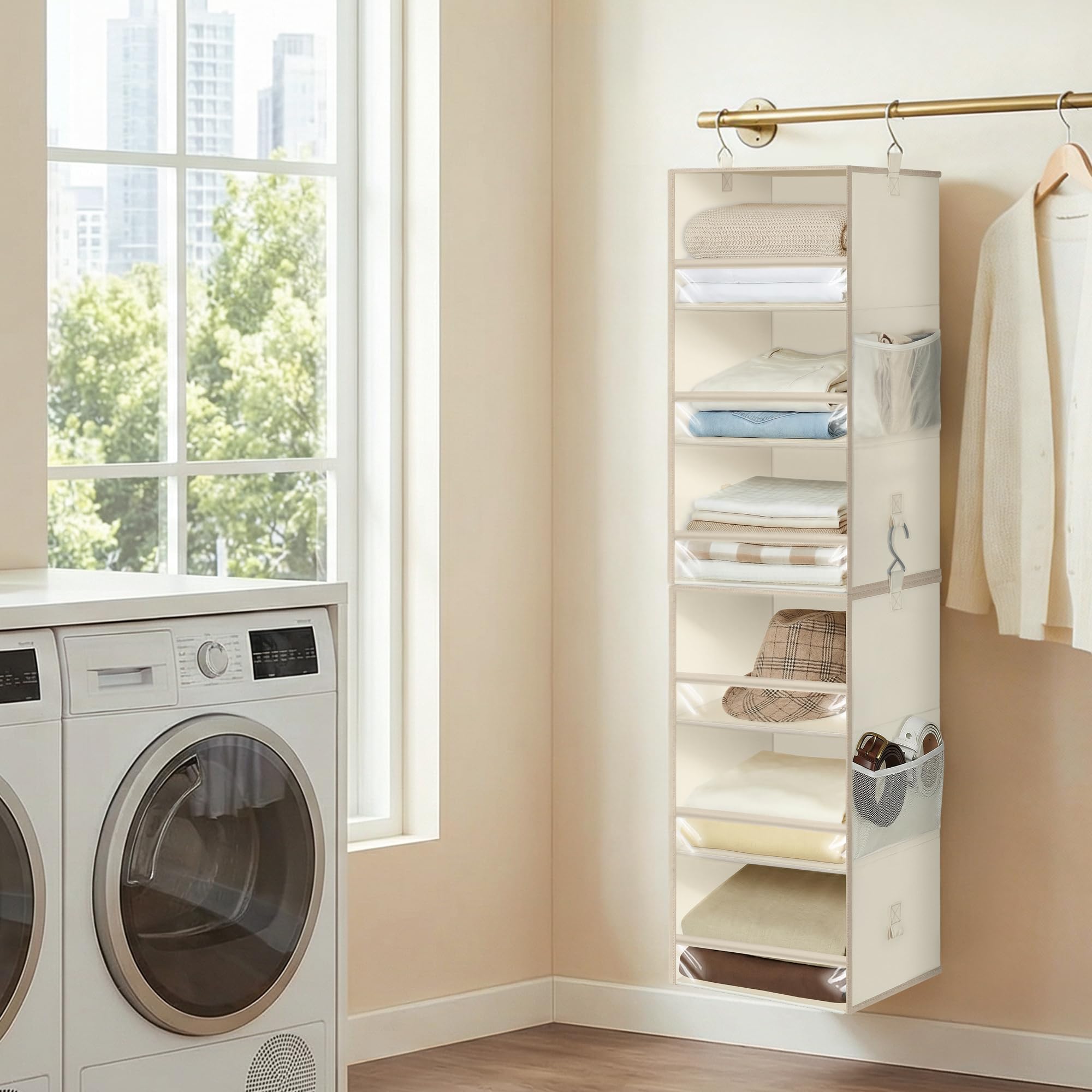 Storage Maniac collapsible design saves space when not in use.