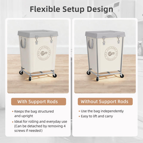 Storage Maniac cart dimensions 18x18x31 inches for compact yet spacious design.