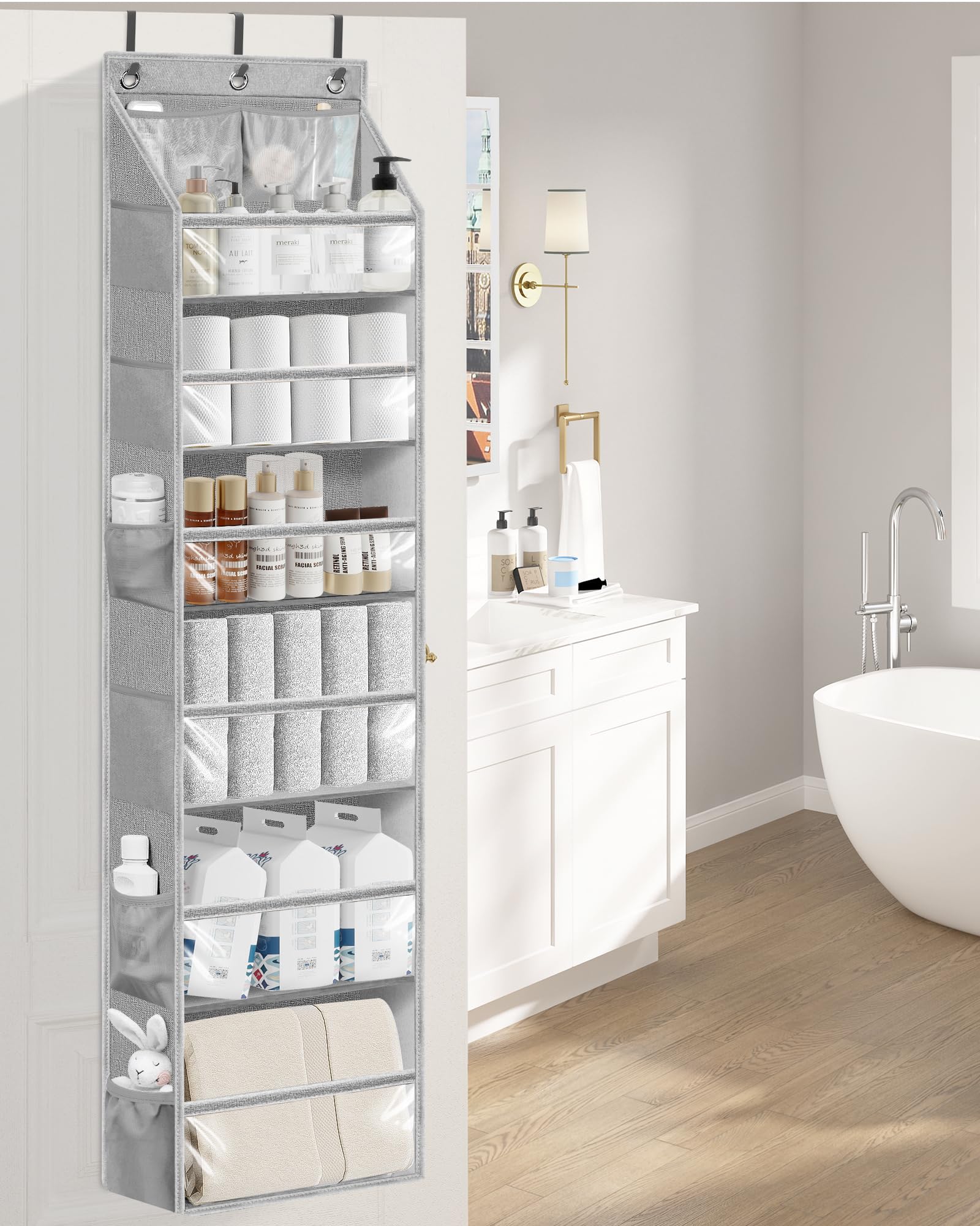 Storage Maniac fits standard doors up to 1.69 inches thick