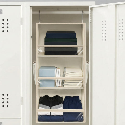 Storage Maniac dorm closet setup demonstrates portable organization.