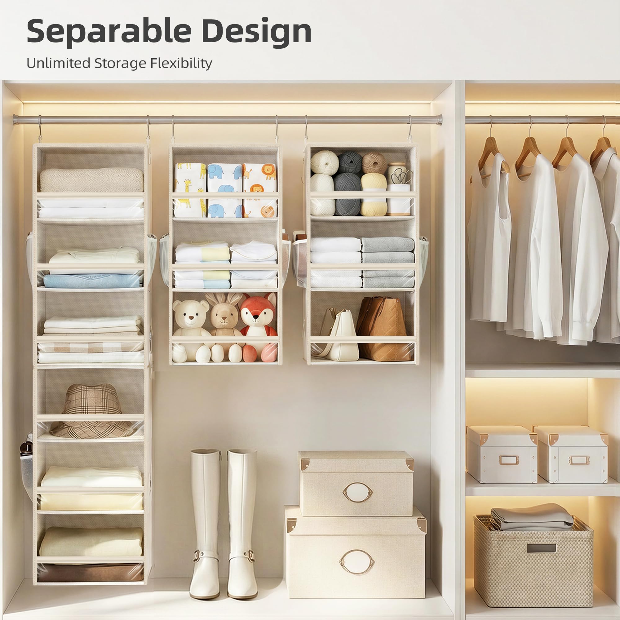 Storage Maniac durable 600D Oxford material showing sturdy construction.