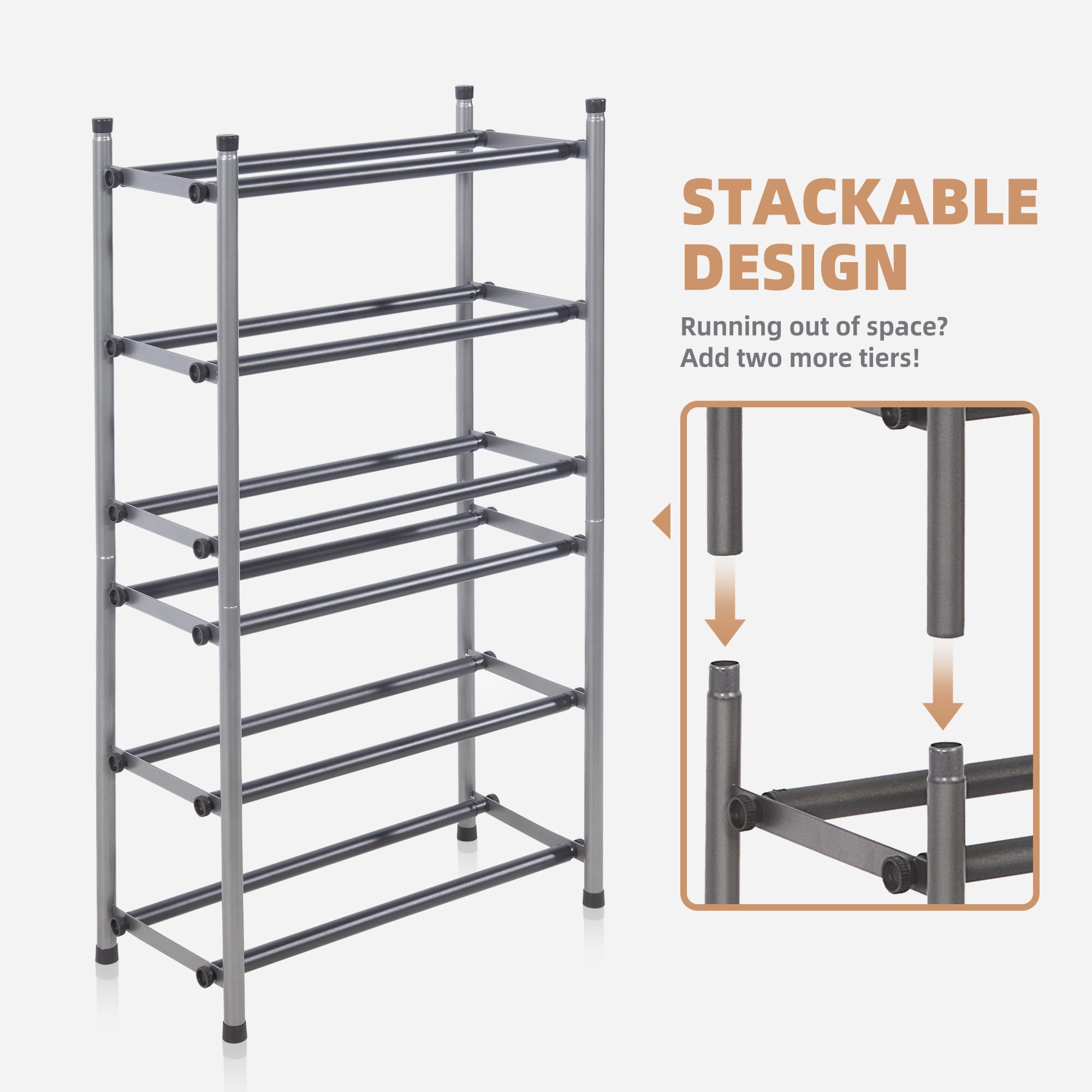 STORAGE MANIAC lightweight rack for easy relocation.