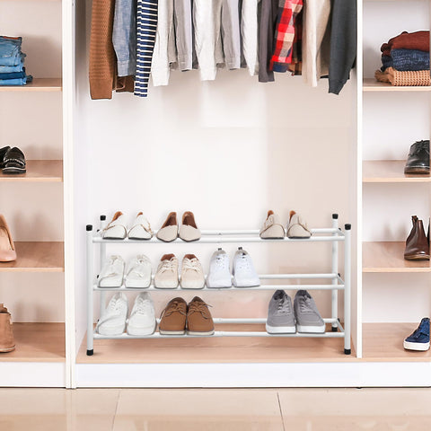 Storage Maniac Expandable Shoe Rack in entryway, ready for daily use