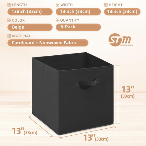 STORAGE MANIAC fabric bin closeup shows tear-resistant material and strong structure.