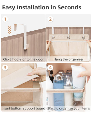 Storage Maniac front pockets with clear windows for quick content checks.