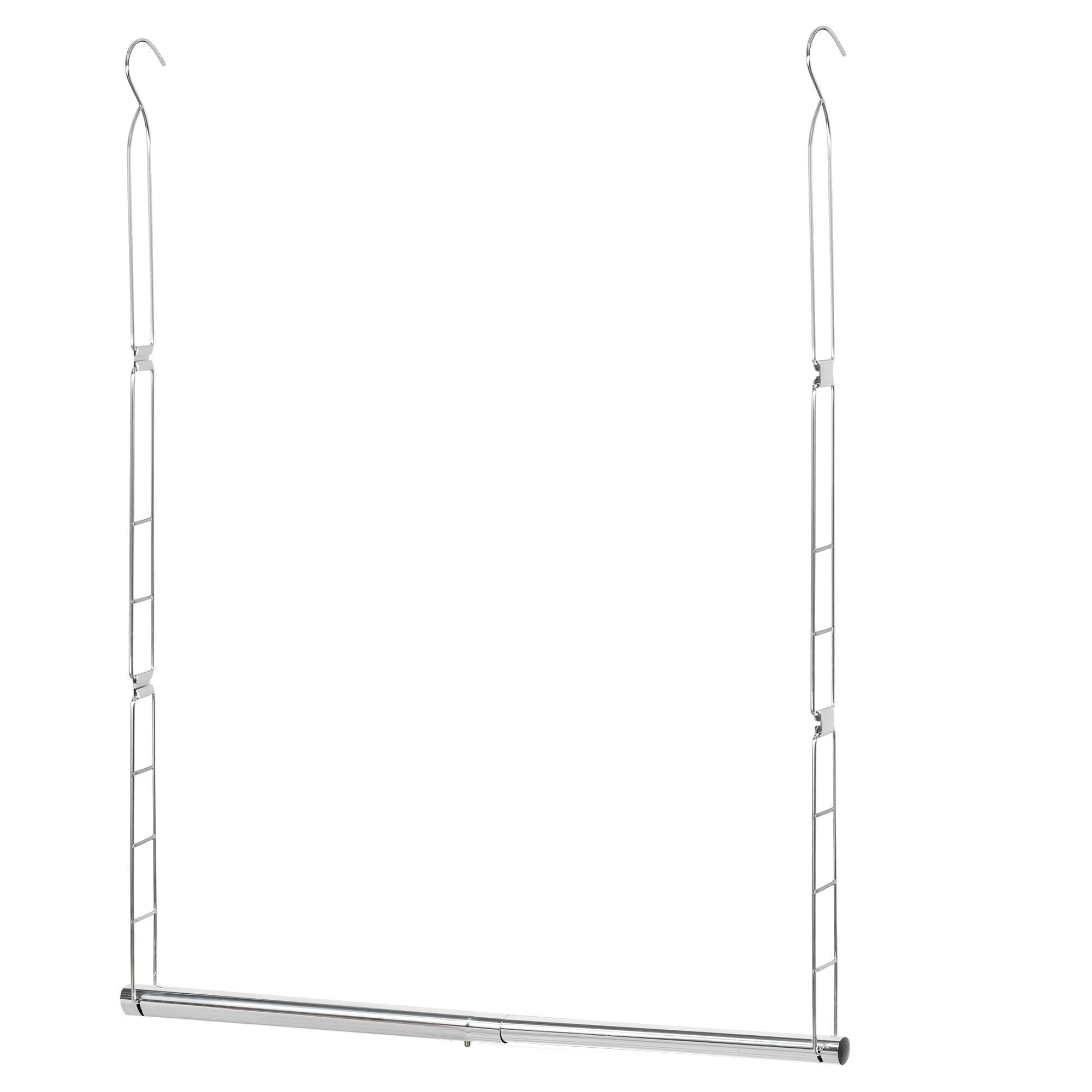 Storage Maniac hanging closet rod fully expandable, maximizing wardrobe space