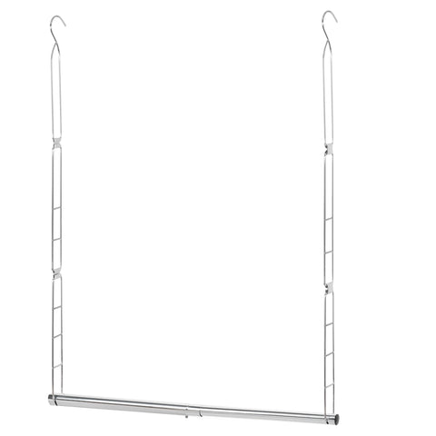 Storage Maniac hanging closet rod fully expandable, maximizing wardrobe space