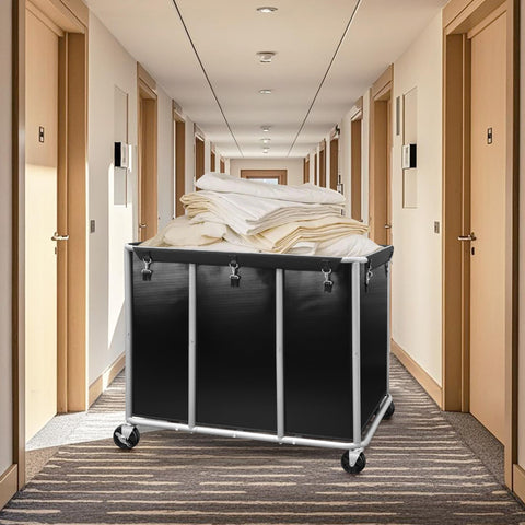 Storage Maniac heavy-duty cart on wheels for easy room-to-room transport