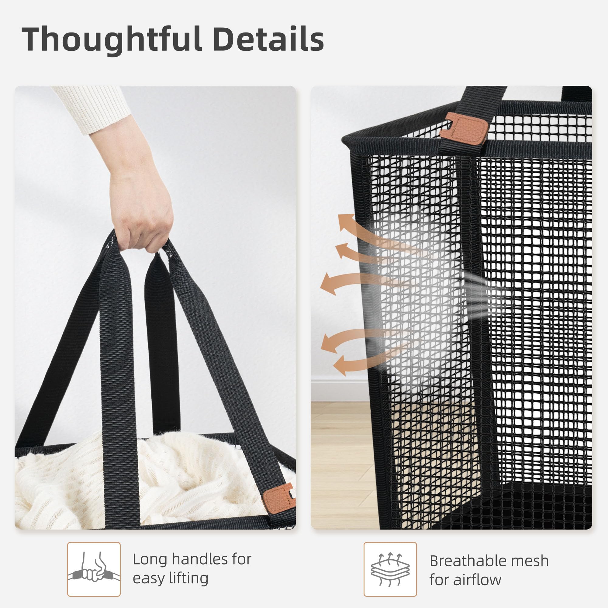 Storage Maniac water-resistant mesh resists dampness during gym or laundromat use.