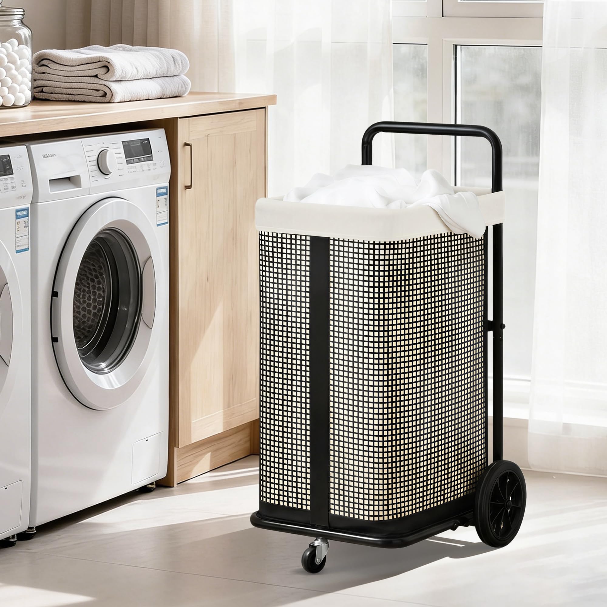 Storage Maniac in a laundry room setup demonstrates spacious capacity.