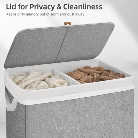 Storage Maniac thick fabric hamper blends into decor while staying durable