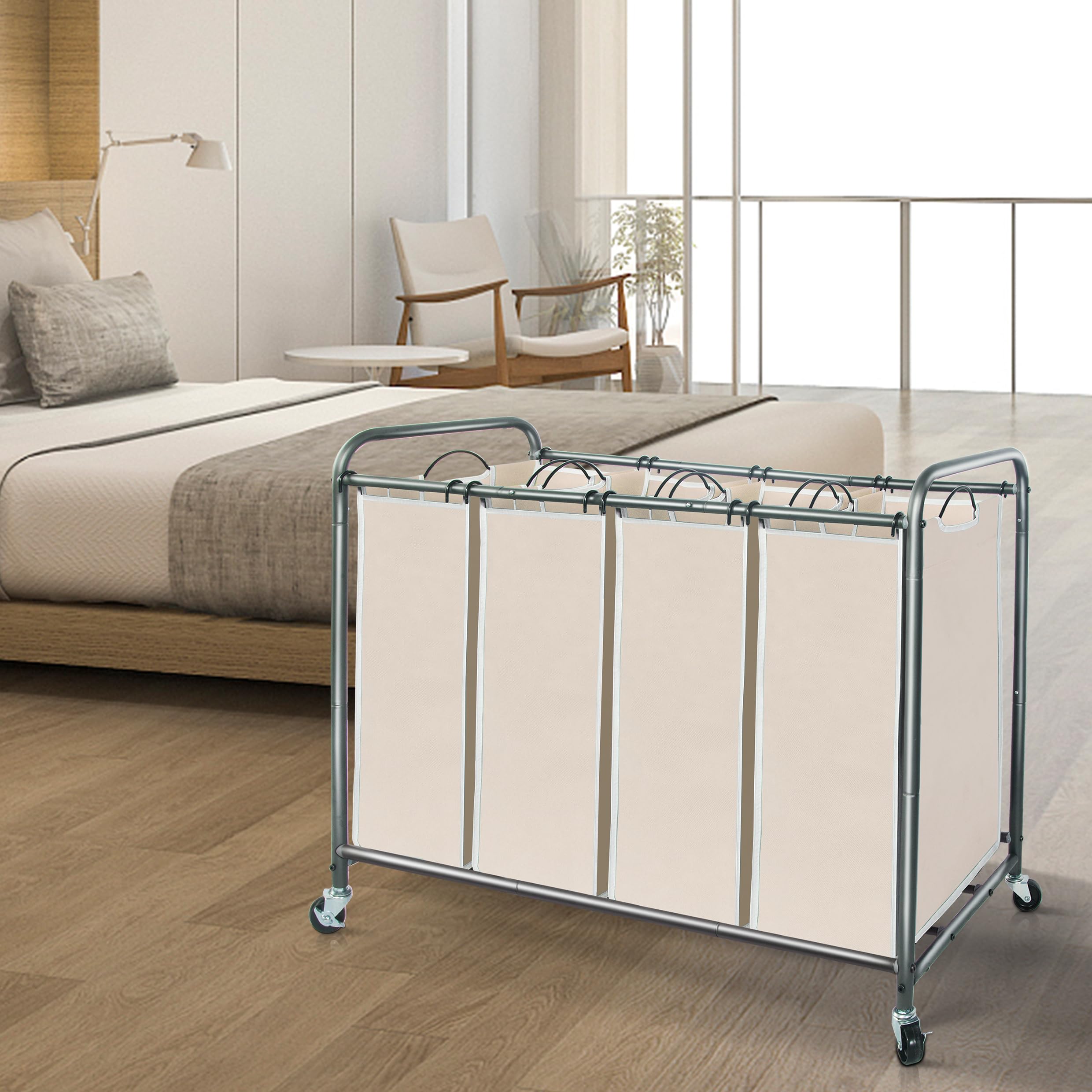 Product dimensions show overall capacity and bag sizing for planning.