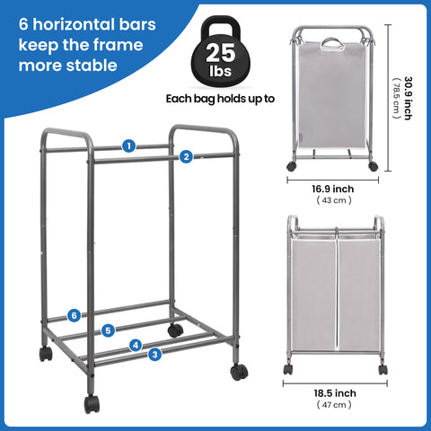 Storage Maniac durable frame provides stable support for loads.