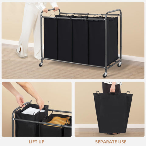Storage Maniac waterproof-lining bags help cleanups after sorting spills.