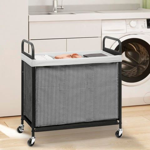 STORAGE MANIAC locking casters ensure stable placement when needed.