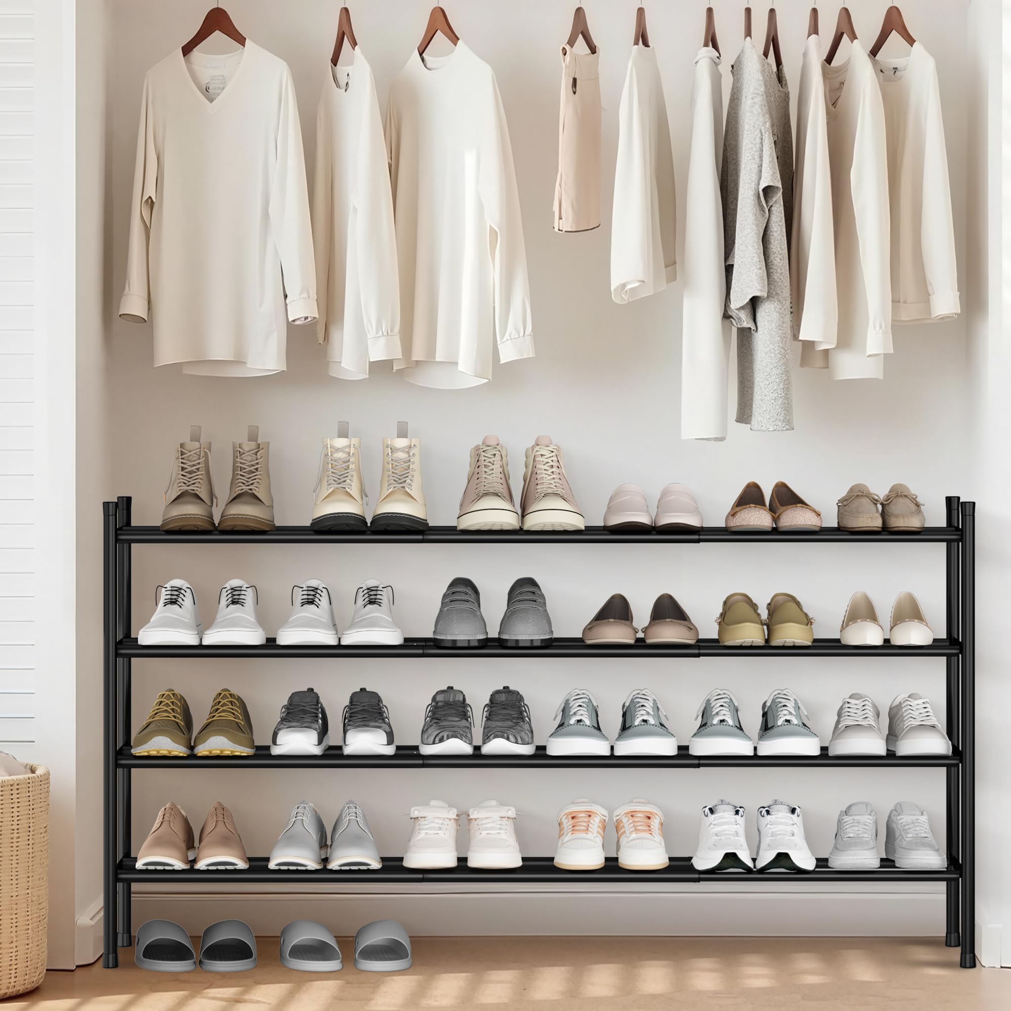 Storage Maniac on-floor stability feet prevent tipping on any surface