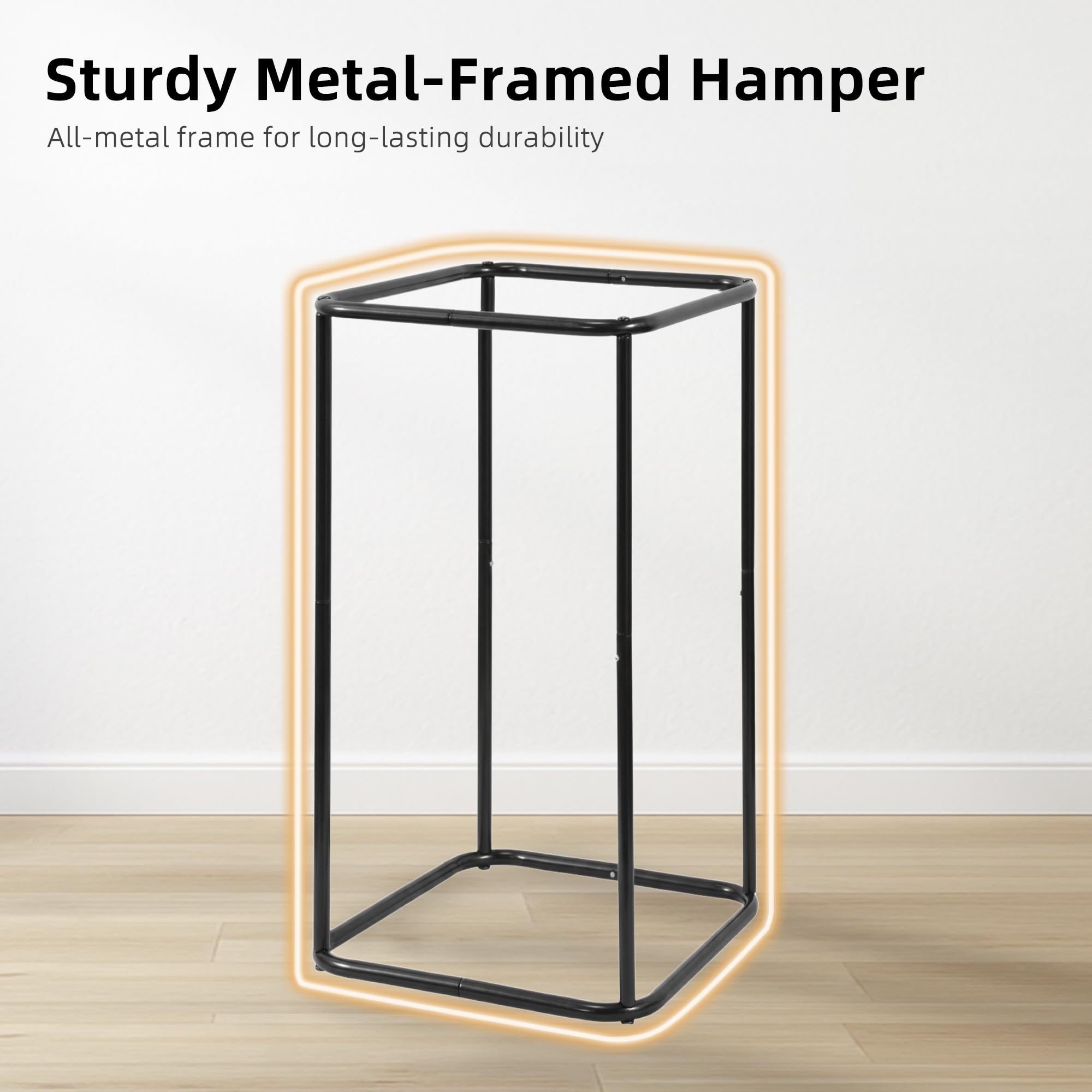 Storage Maniac mesh laundry hamper breathable mesh promotes airflow for freshness.