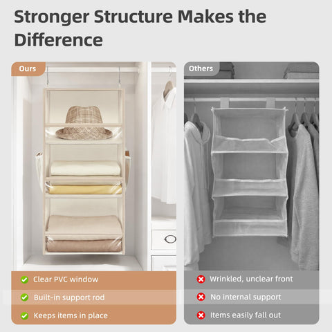 Storage Maniac mesh pockets keep small items neatly accessible.