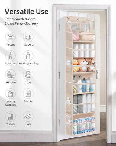 Storage Maniac mesh pockets on sides and top for small items.