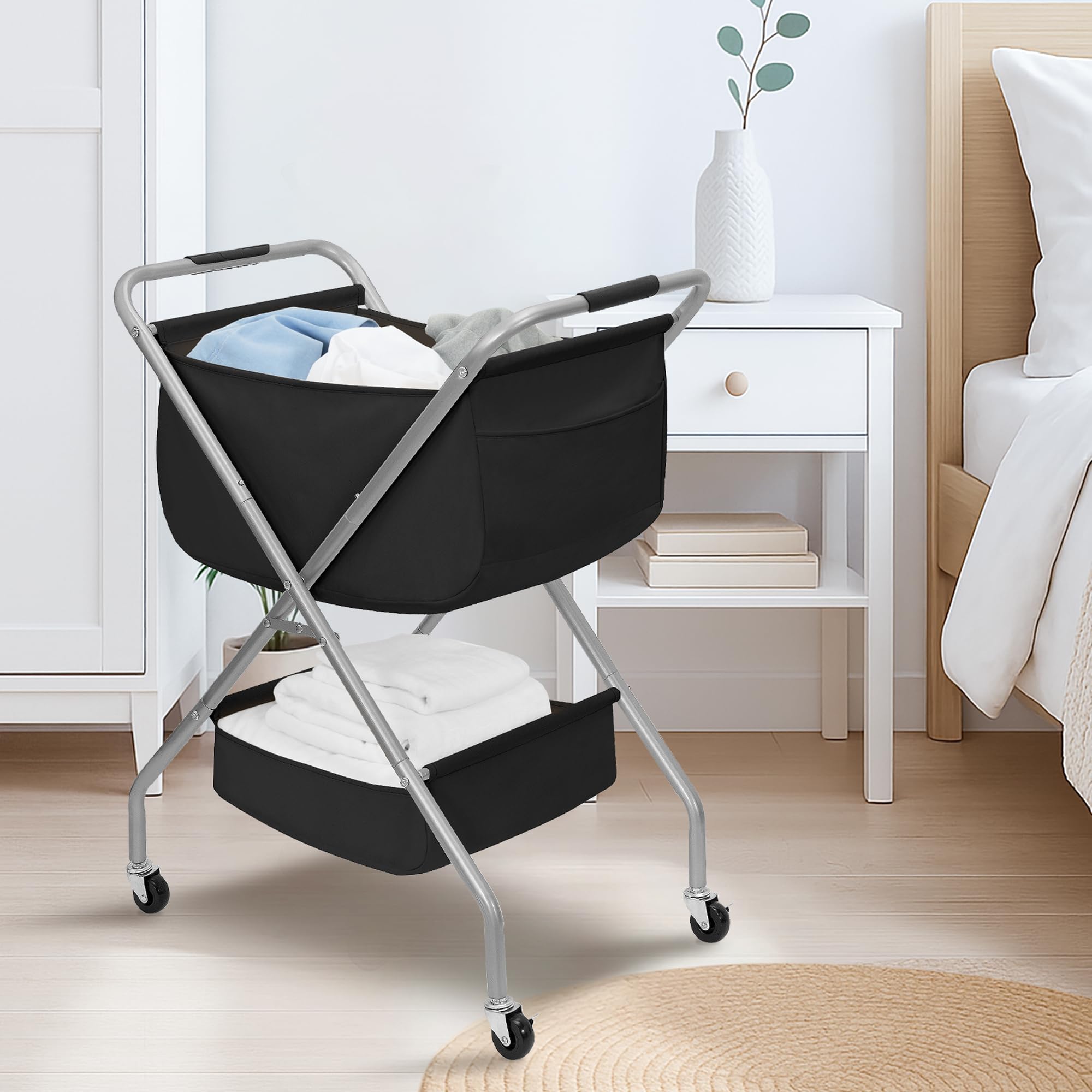 Storage Maniac multi-functional cart suitable for laundry, toys, or cleaning supplies