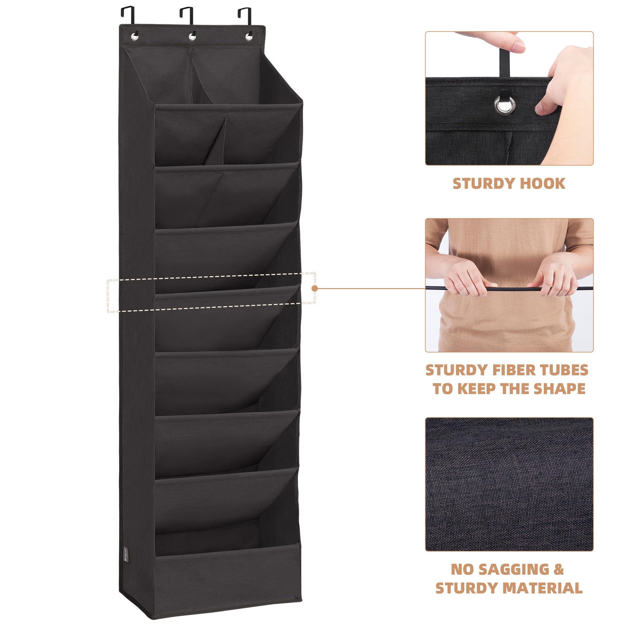 Storage Maniac multi-use storage on a door for shoes and sundries
