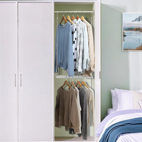 Storage Maniac multifunctional design holds clothes, pants, skirts, and kids wear