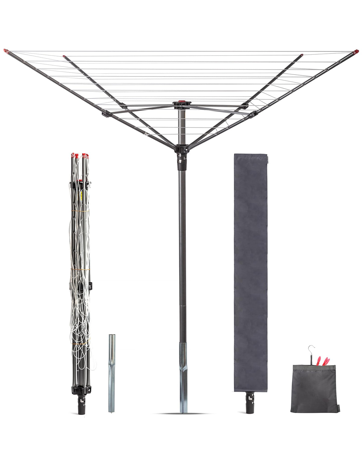 Storage Maniac umbrella drying rack fully assembled for quick use and ample space.