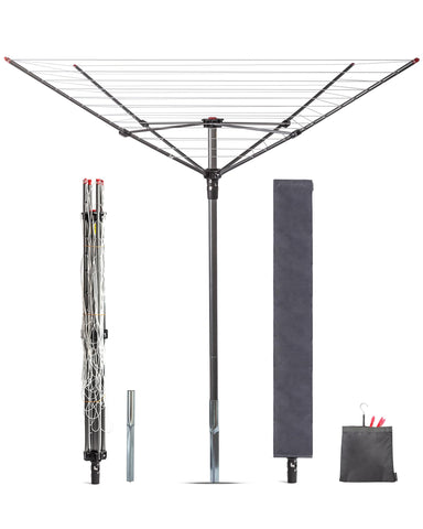 Storage Maniac umbrella drying rack fully assembled for quick use and ample space.