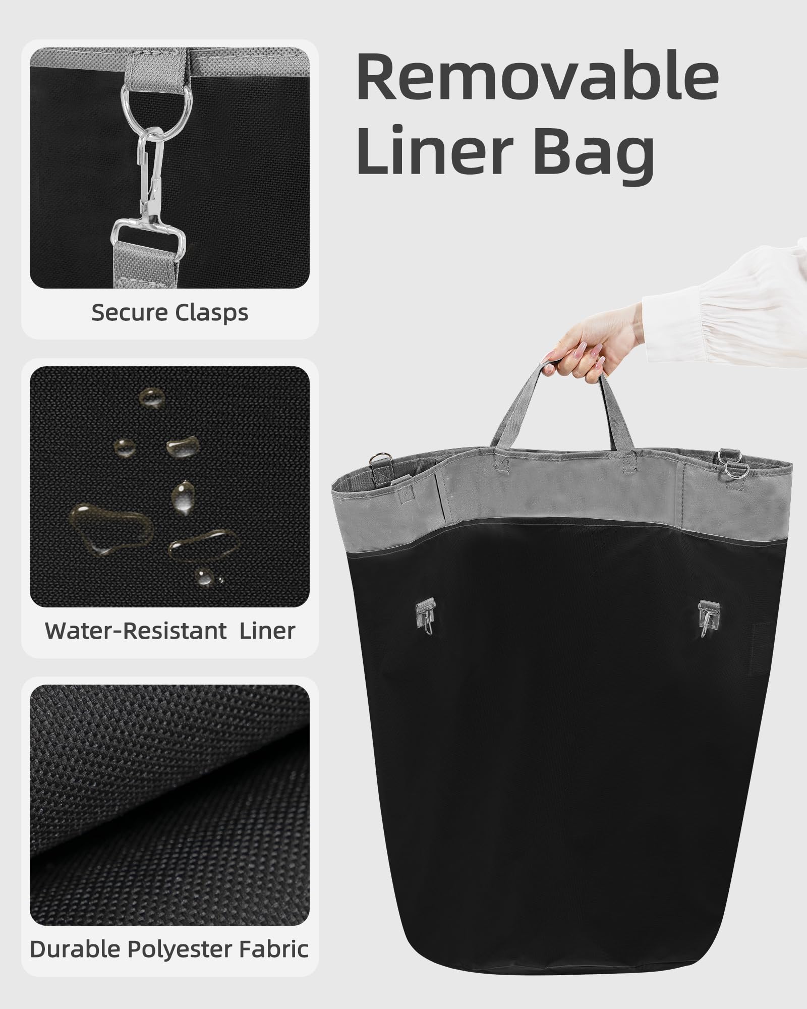 Storage Maniac hampers on lockable casters stay in place during unloading.
