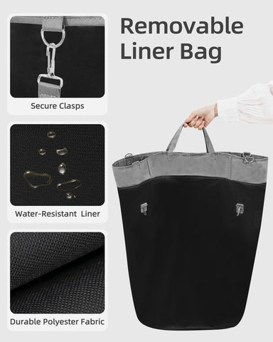 Storage Maniac hampers on lockable casters stay in place during unloading.