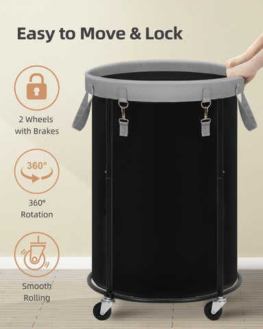 Storage Maniac 110L capacity fits a week's laundry for one person.