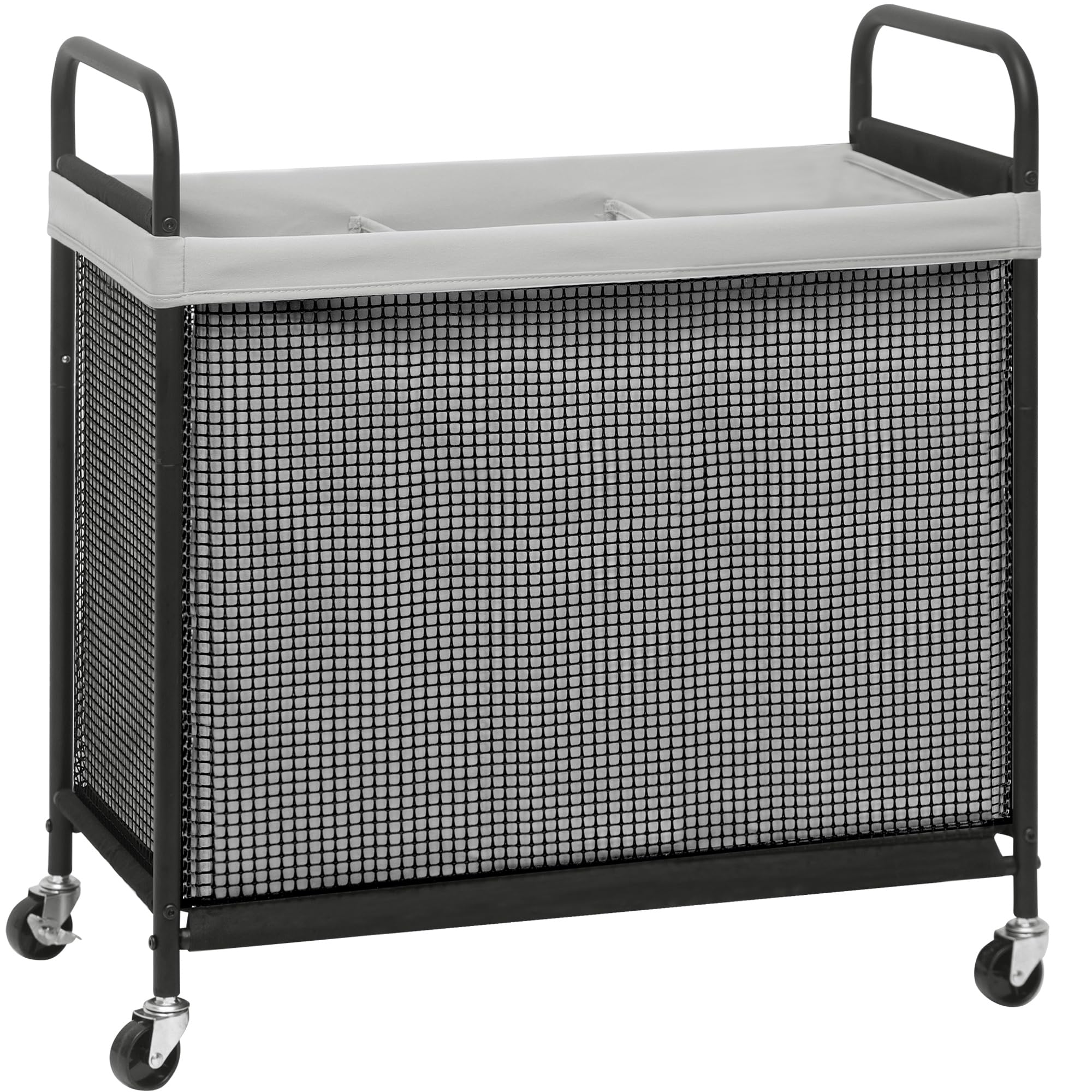 STORAGE MANIAC rolling laundry hamper with wheels for easy room-to-room transport.