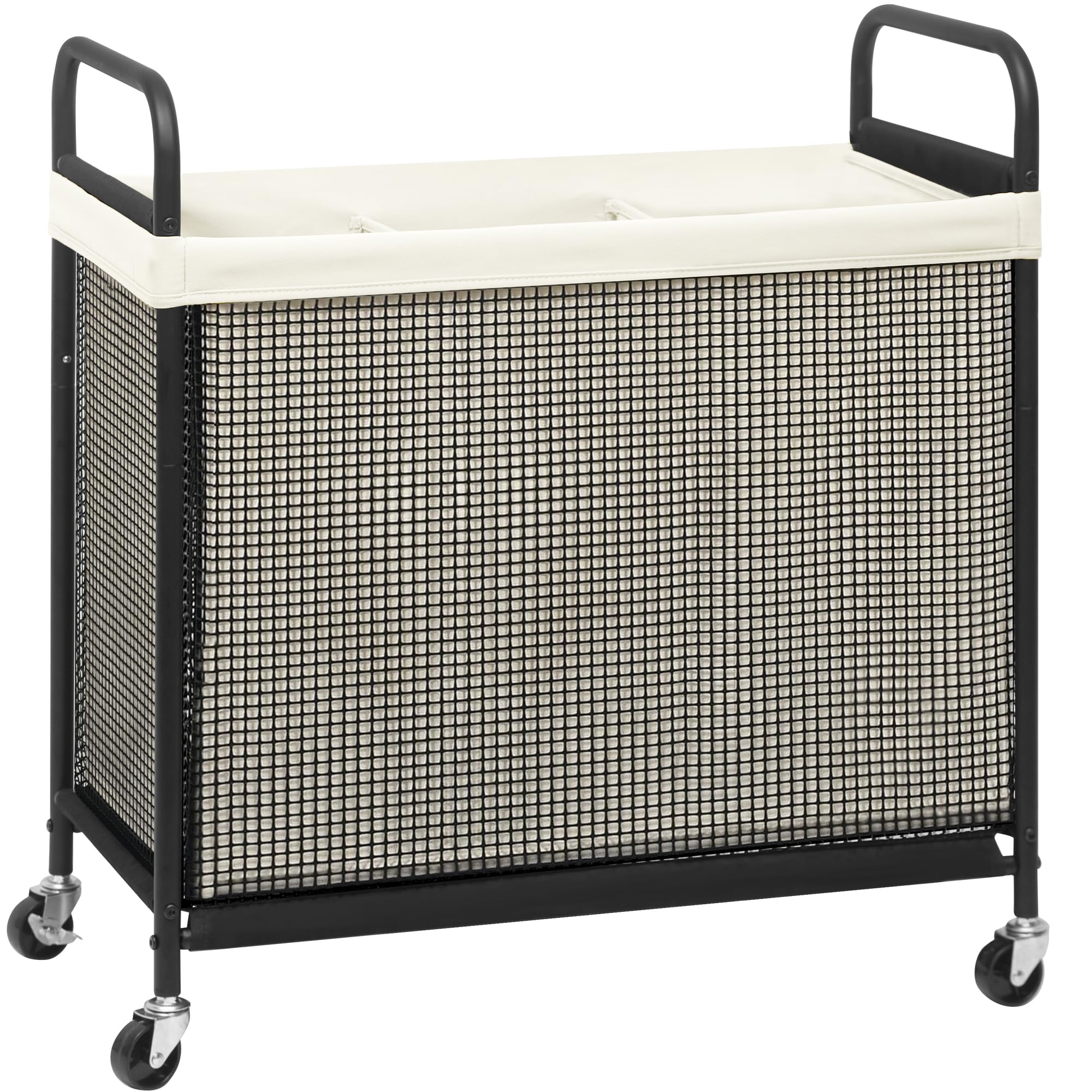 Storage Maniac rolling hamper on wheels for effortless room-to-room transport