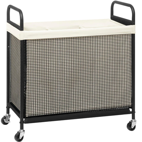 Storage Maniac rolling hamper on wheels for effortless room-to-room transport