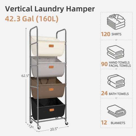Storage Maniac space-saving four-tier design fits small rooms and closets