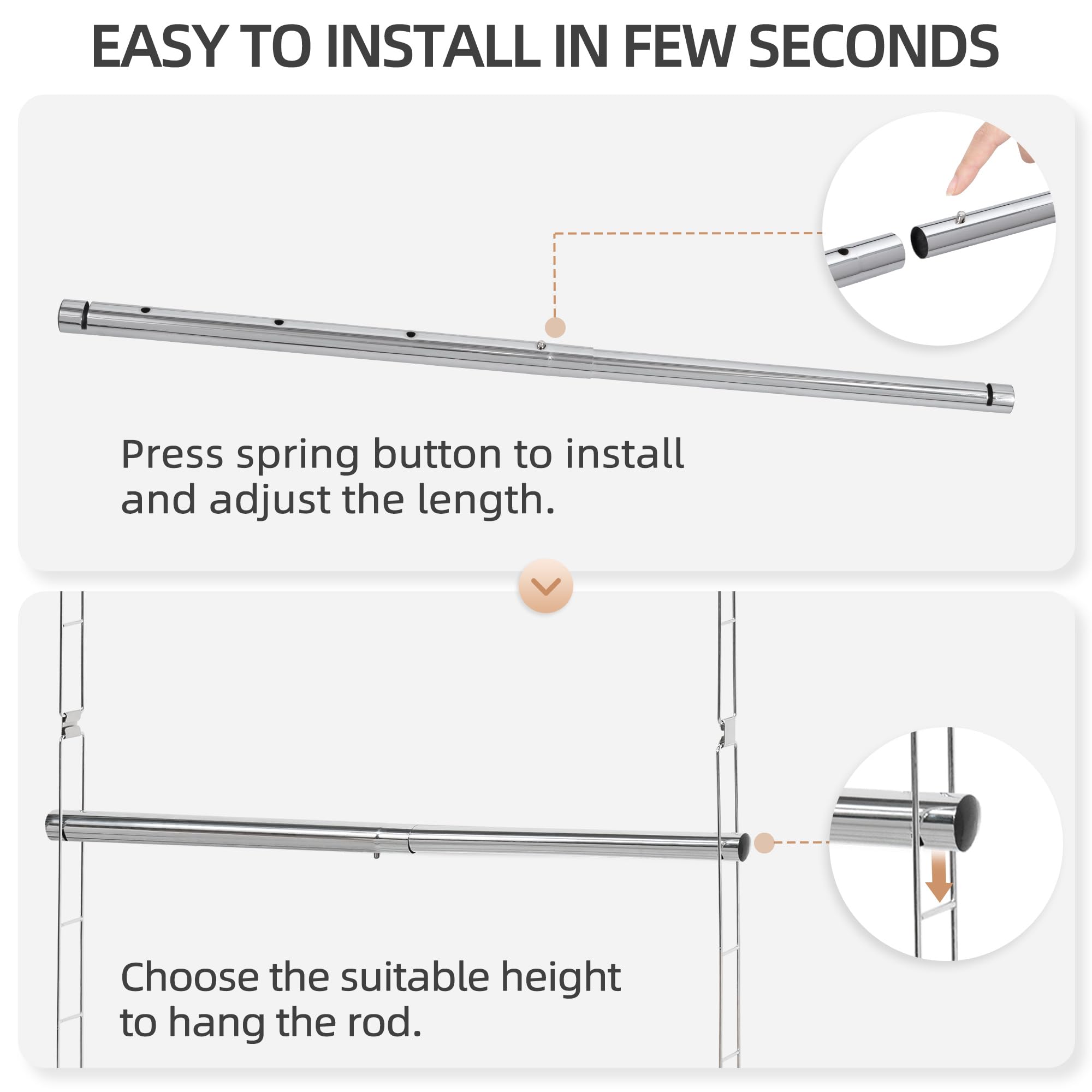 Storage Maniac space-saving wardrobe solution maximizing hanging space