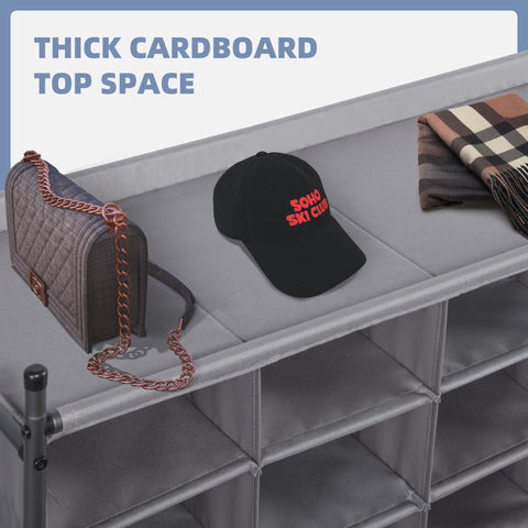 Free-standing STORAGE MANIAC cubby unit in a room corner