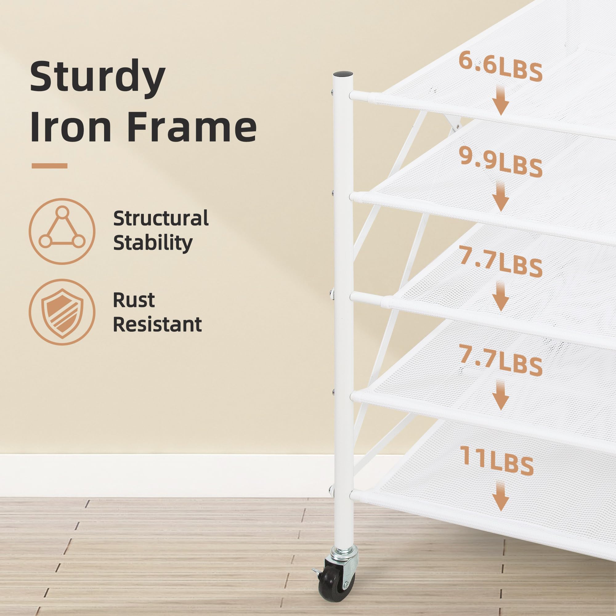 STORAGE MANIAC suitable for indoor and outdoor use for flexible laundry setup.
