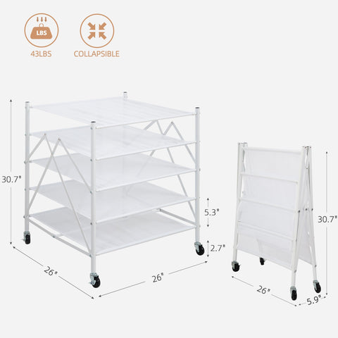 STORAGE MANIAC rack wheels in action enable portable indoor or outdoor drying.
