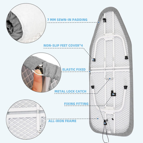 Storage Maniac Tabletop Ironing Board dorm-use suitable for apartments, small spaces, and craft rooms.